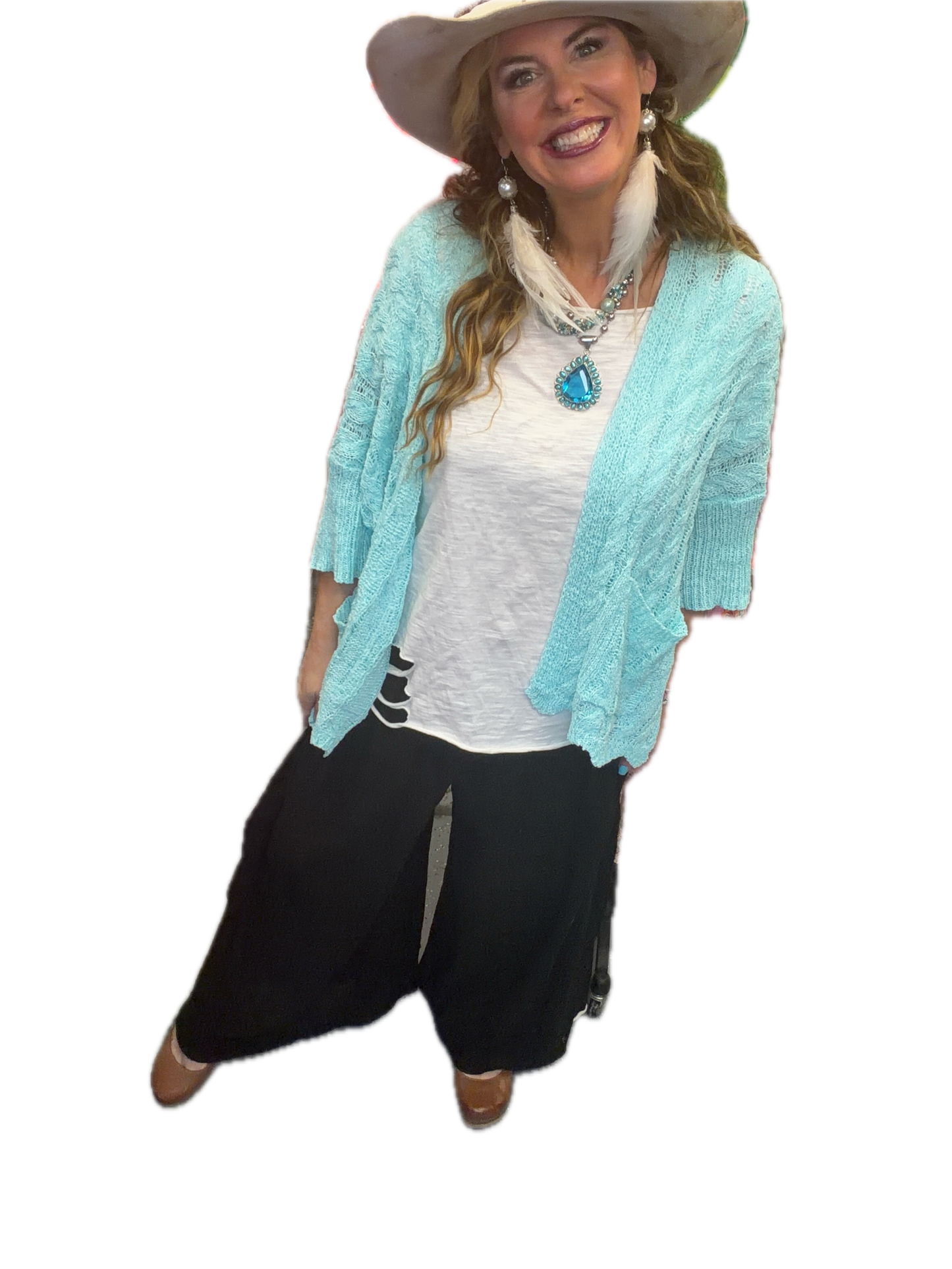 POL-Short Sleeve Cardigan (Electric Blue) PREORDER *Final Sale*