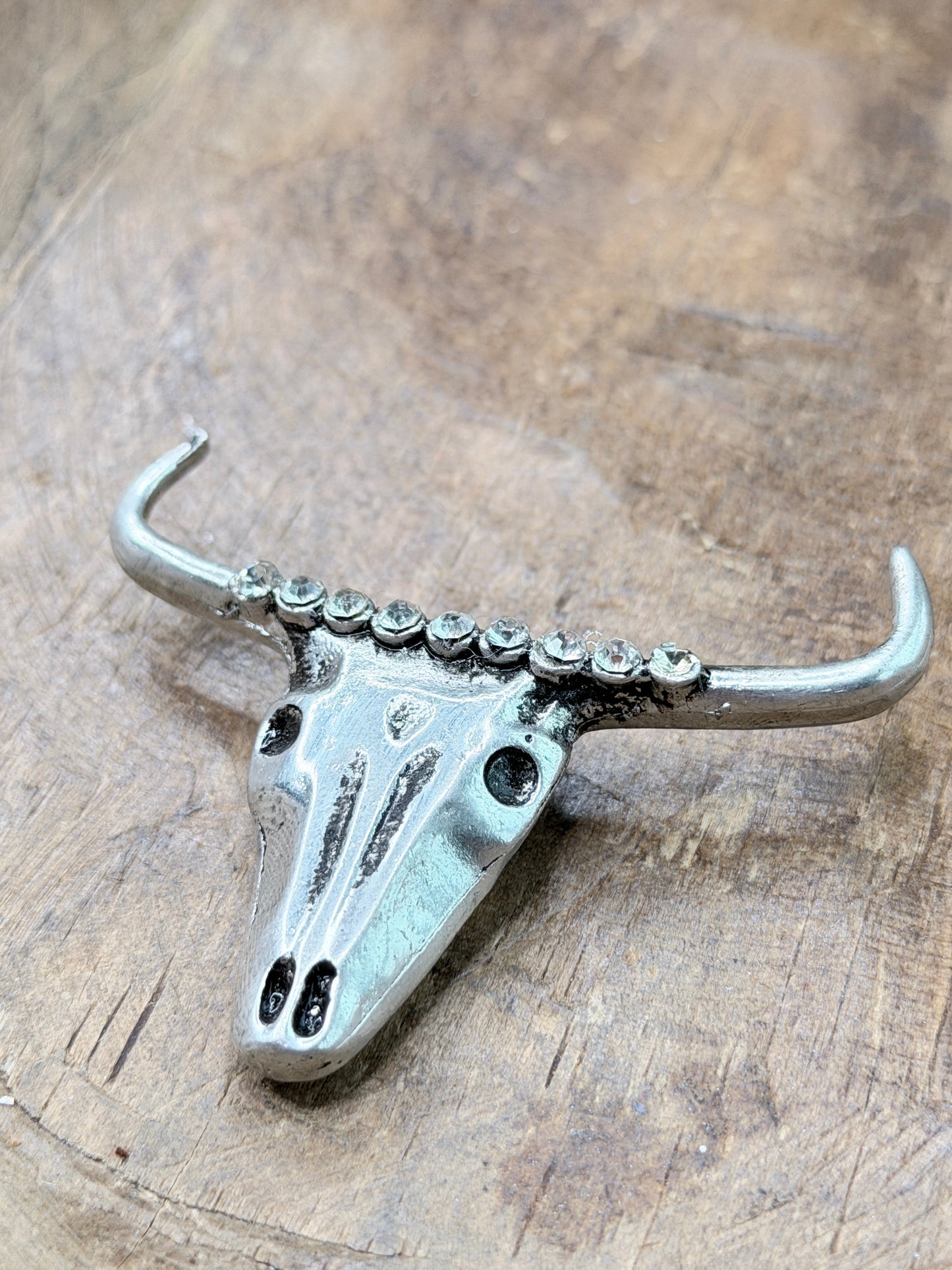 A Rare Bird- Metal Steer Head  Clip WOUNDED