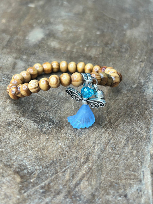 Angels Around Me Bracelet 3 (Tiny Brown Beads)