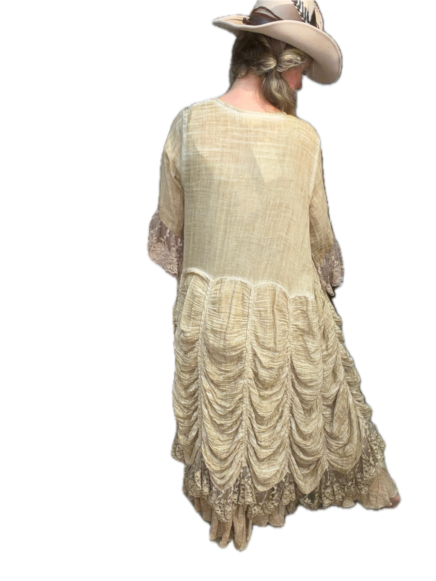 Paper Lace - Button Up Duster (Tea-Dye) (Jacket) (Final Sale)