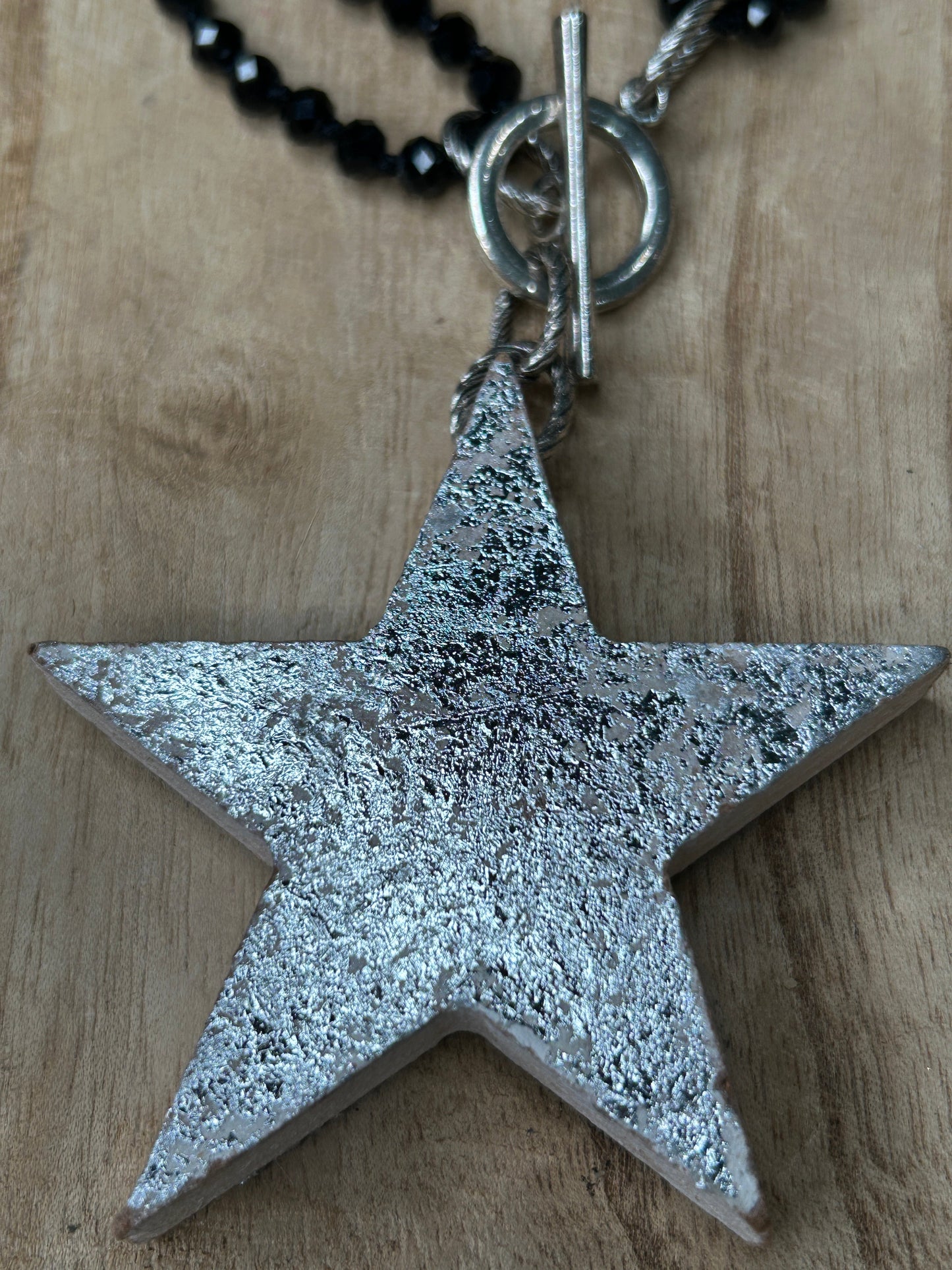 Sandra Ling- Silver Star Necklace