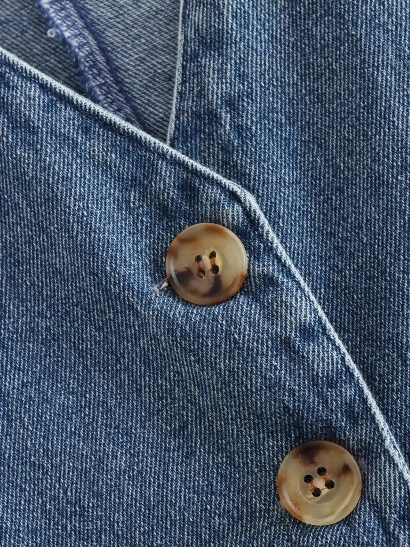Denim V-Neck Vest *Final Sale*