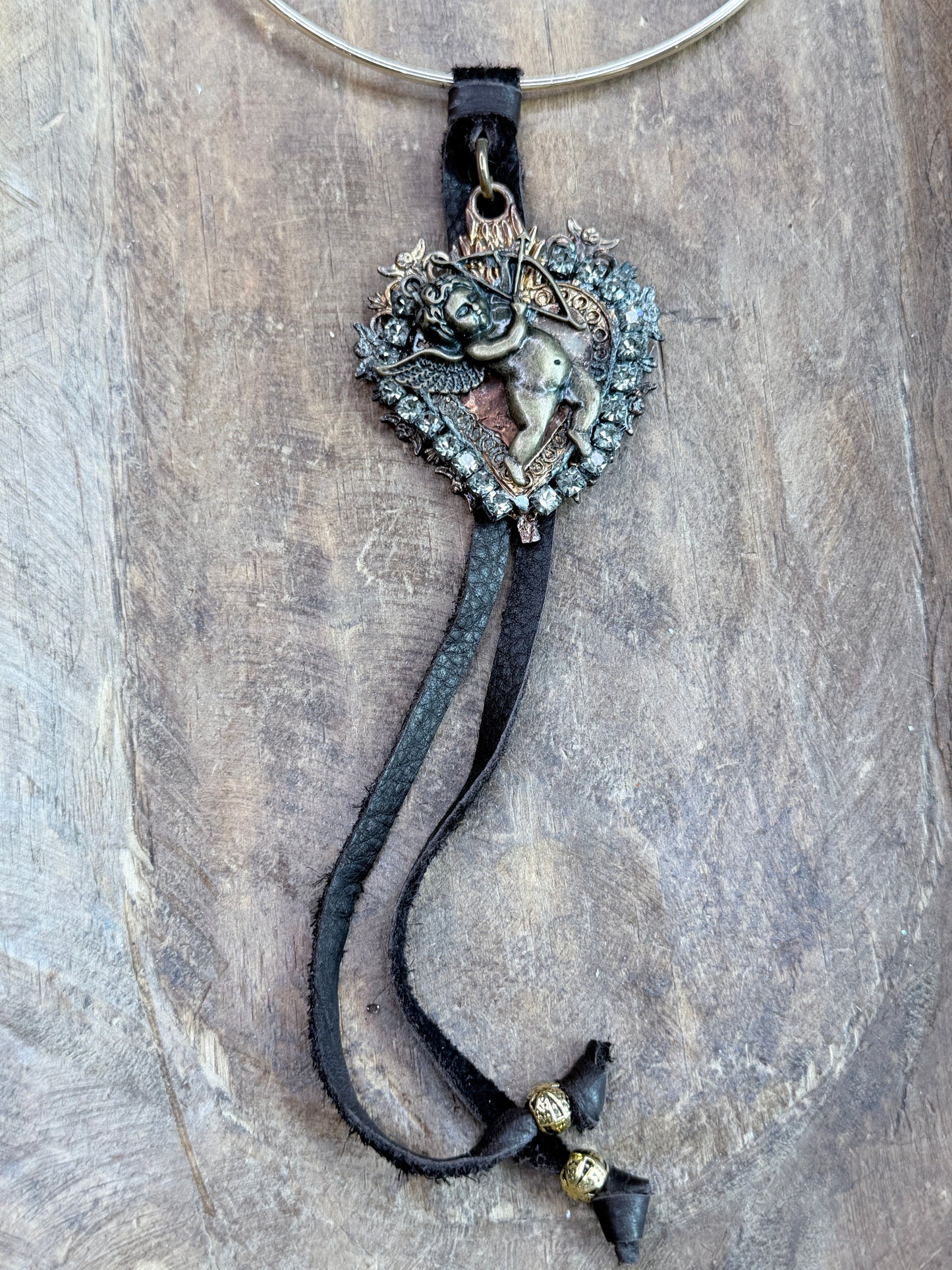 Jaded Gypsy - Soldered Cupid Collar Necklace