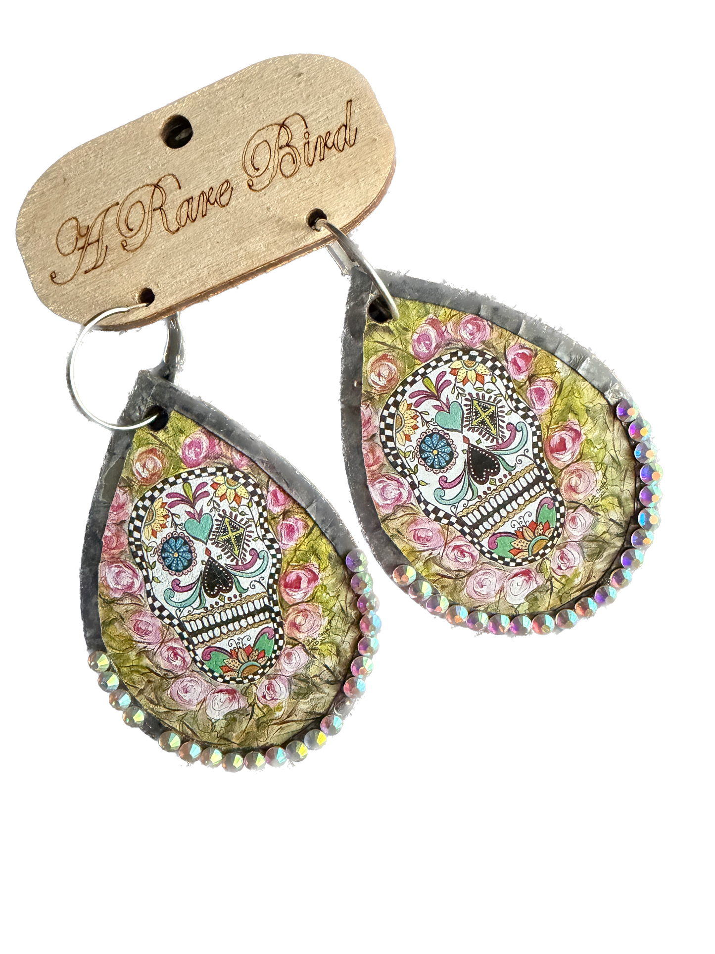 A Rare Bird- Colorful Calaveras Earrings