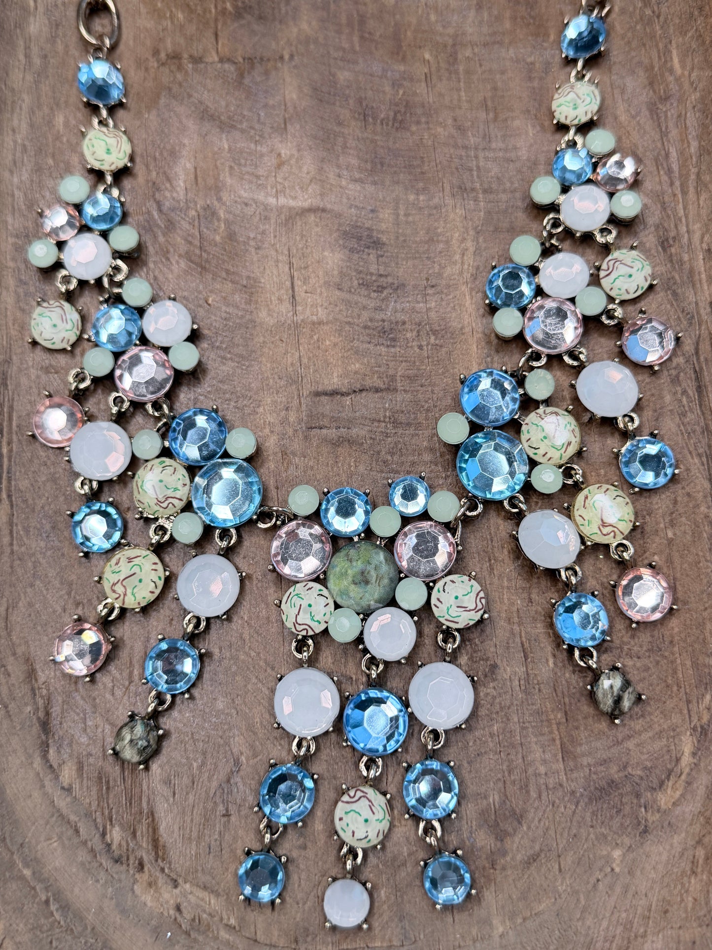 Vaeda Crystal Drop Evening Necklace