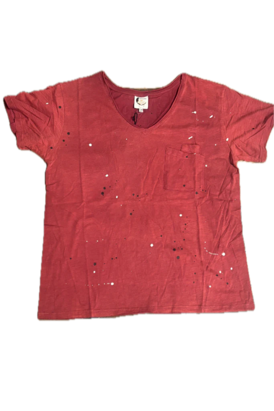 Jaded Gypsy- Moon Dance Tee (Wine Splatter)