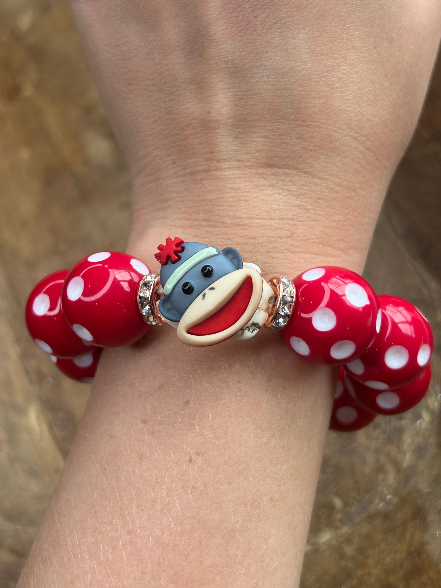 Sweetness Sock Monkey Bracelet  -ERR design