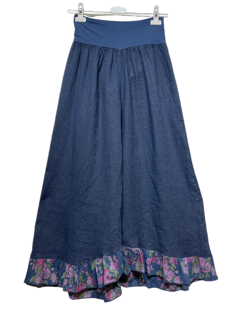 In Linen Liberty Floral Pants (Navy) *Final Sale*