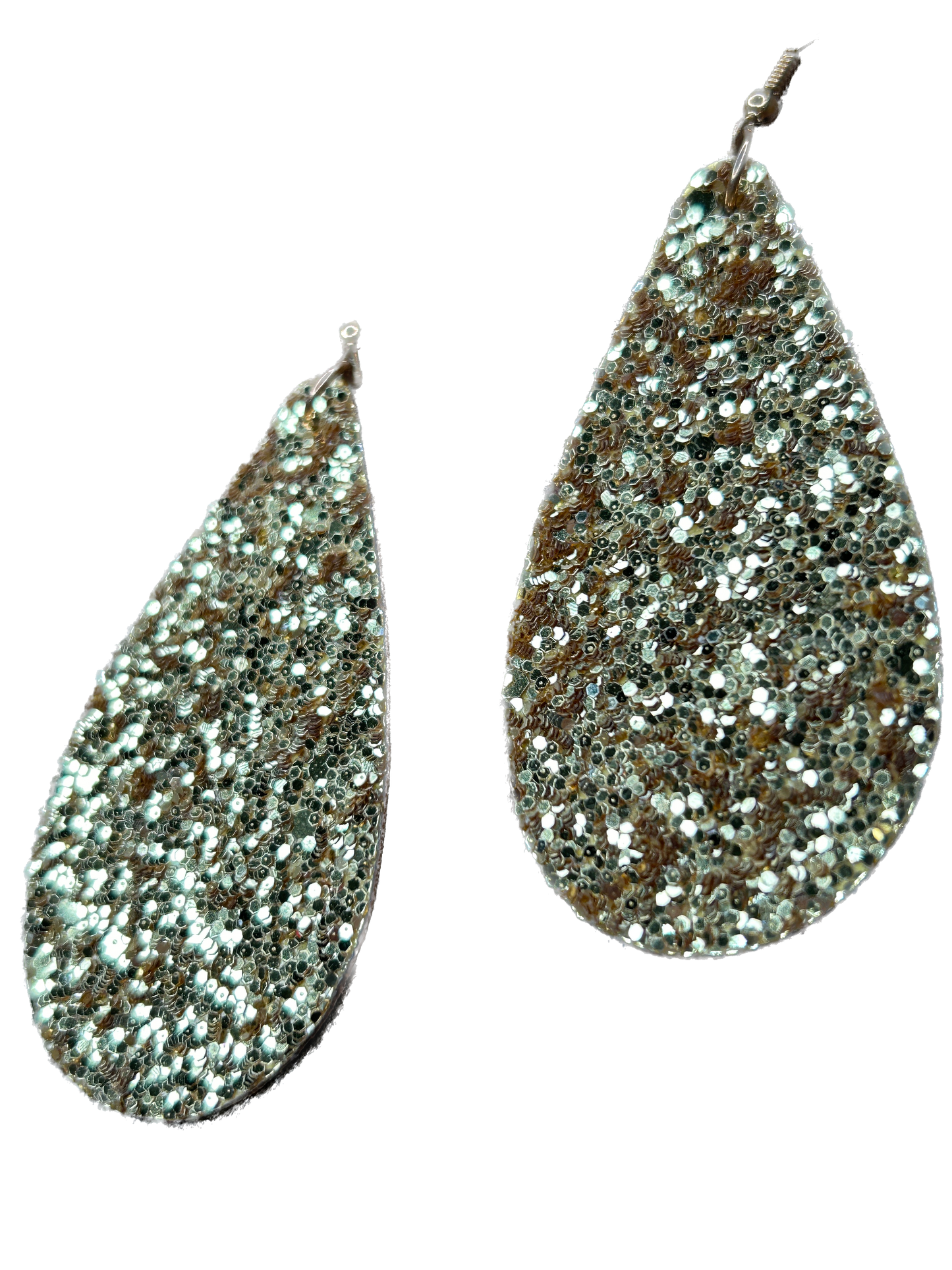 ERR Original - Sparkly Gold Teardrop Earrings