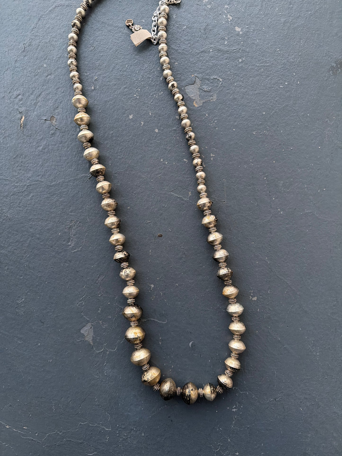 Rare Bird Tibetan Silver Beaded Necklace
