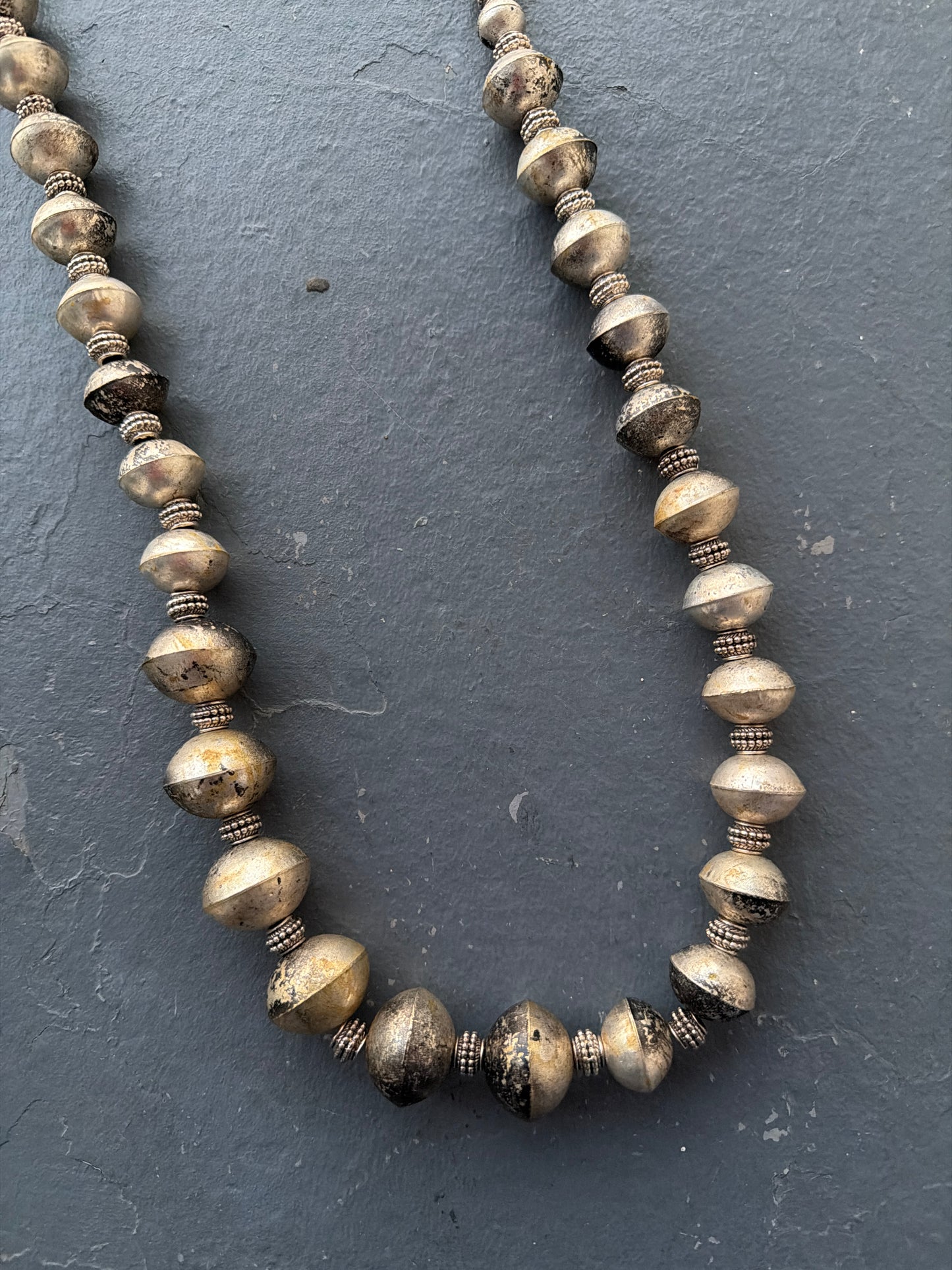 Rare Bird Tibetan Silver Beaded Necklace