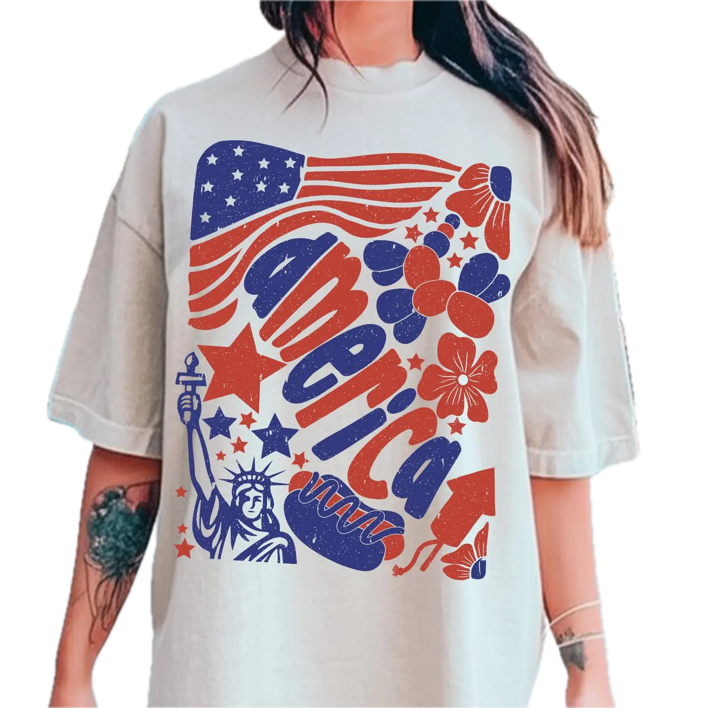 Red, White, and Blue America Tee *Final Sale*