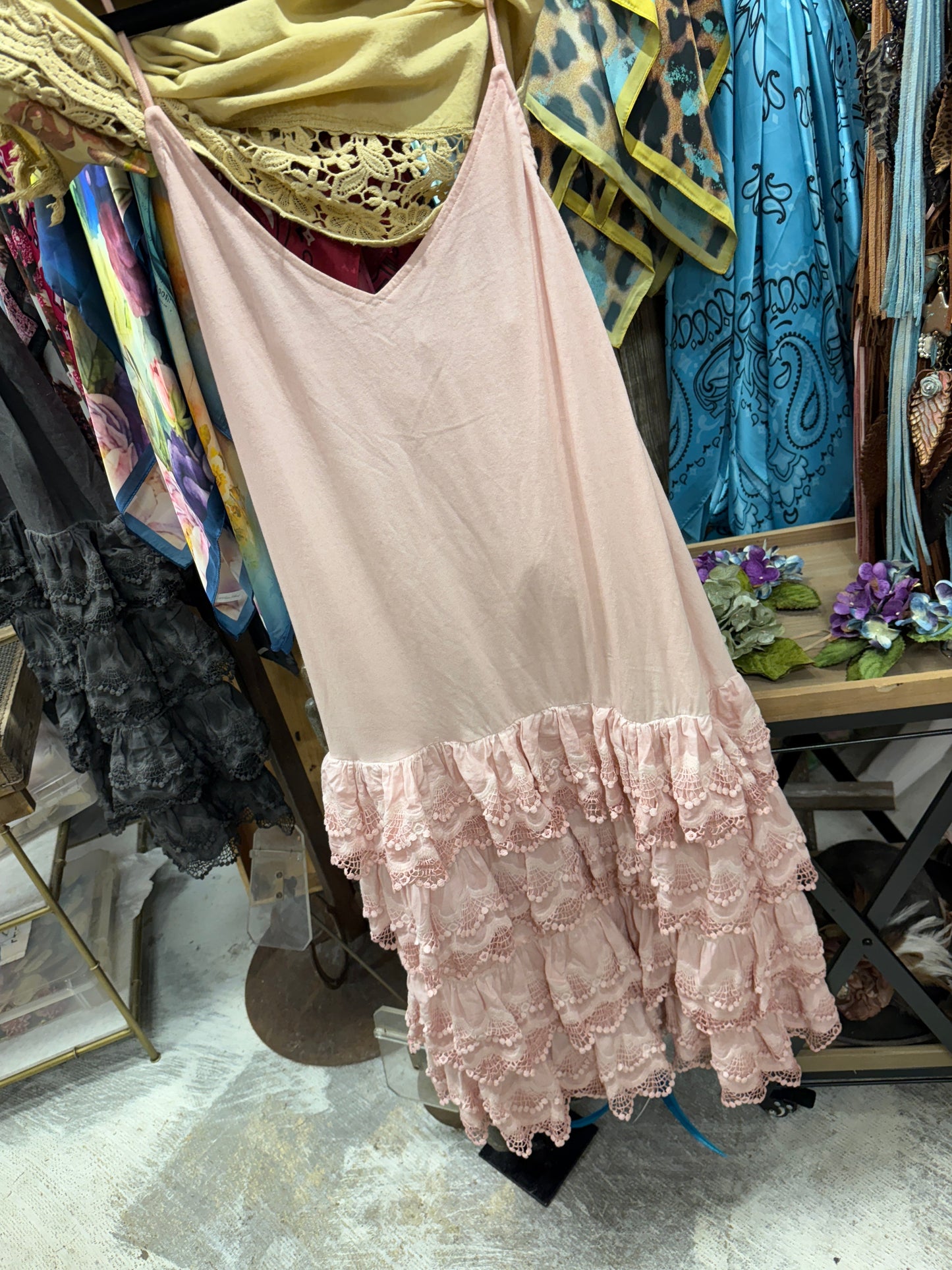 SALE A Rare Bird- Vintage Slip Dress (Pink)  (Pre Order) *Final Sale*