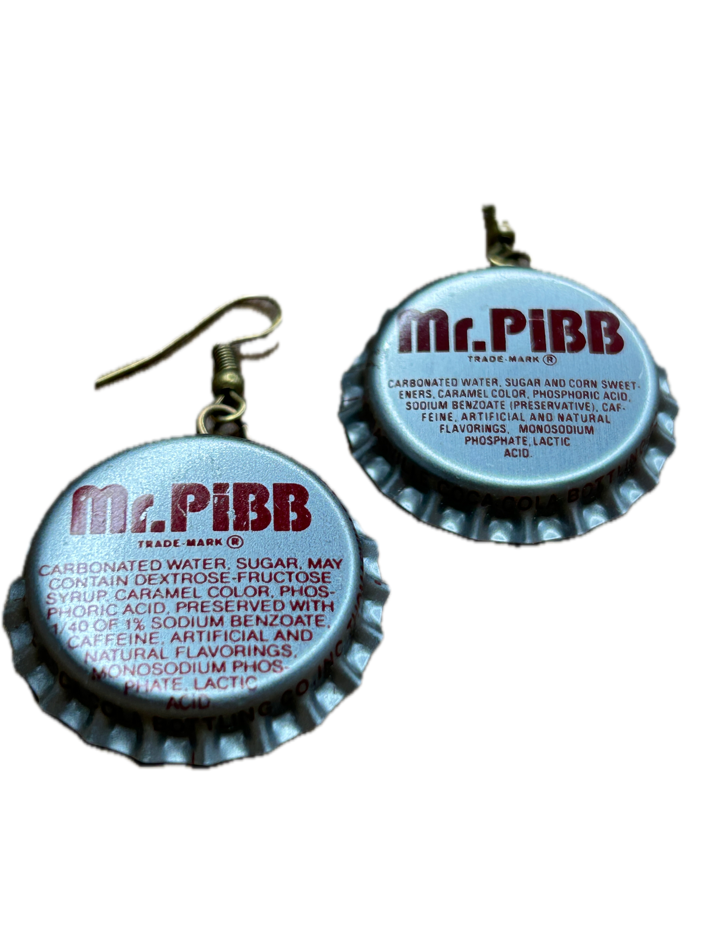 Mr. Pib Bottle Cap Earrings