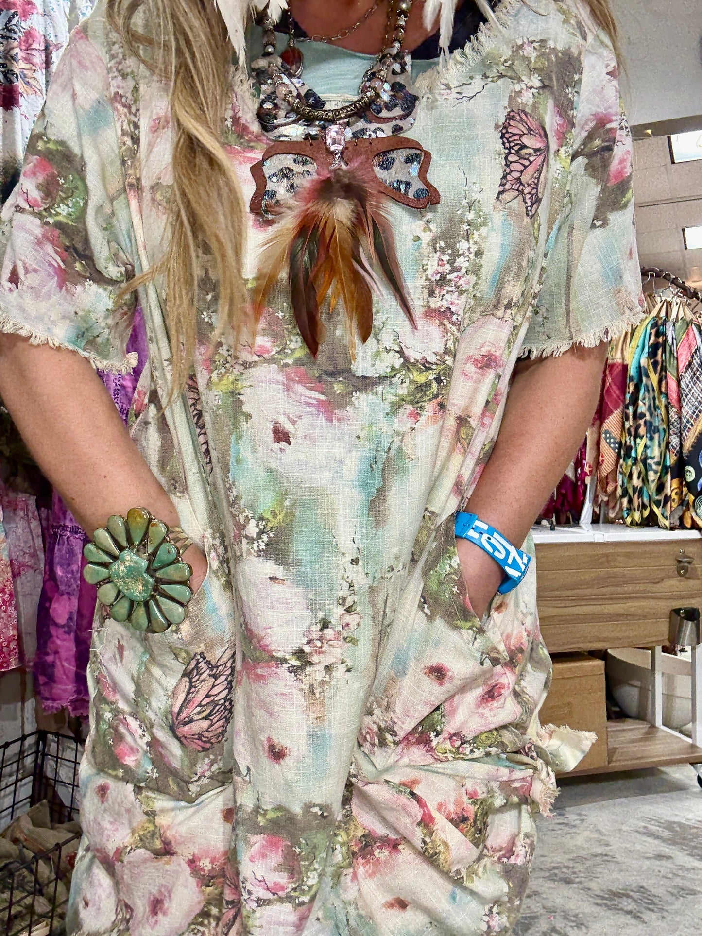 A Rare Butterfly Linen Dress/Shirt *Final Sale*