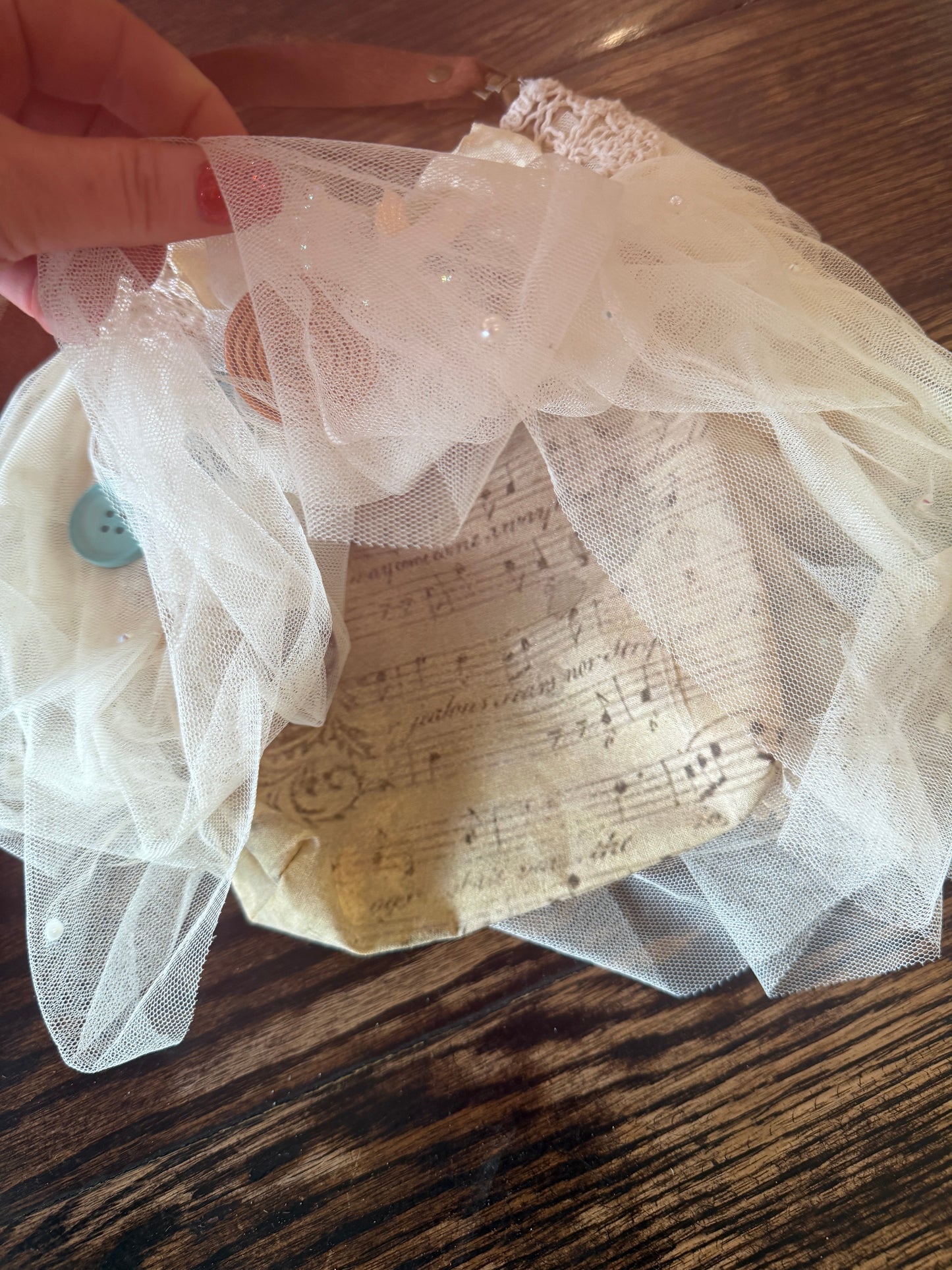A Rare Bird- Lace Flower Purse