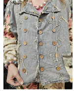 A RARE BIRD- Chambray Top
