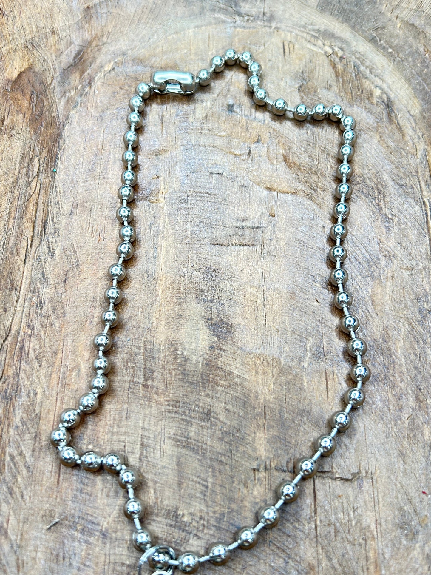 Harley and Maude- Vintage Tin Tee Pee Necklace (C)