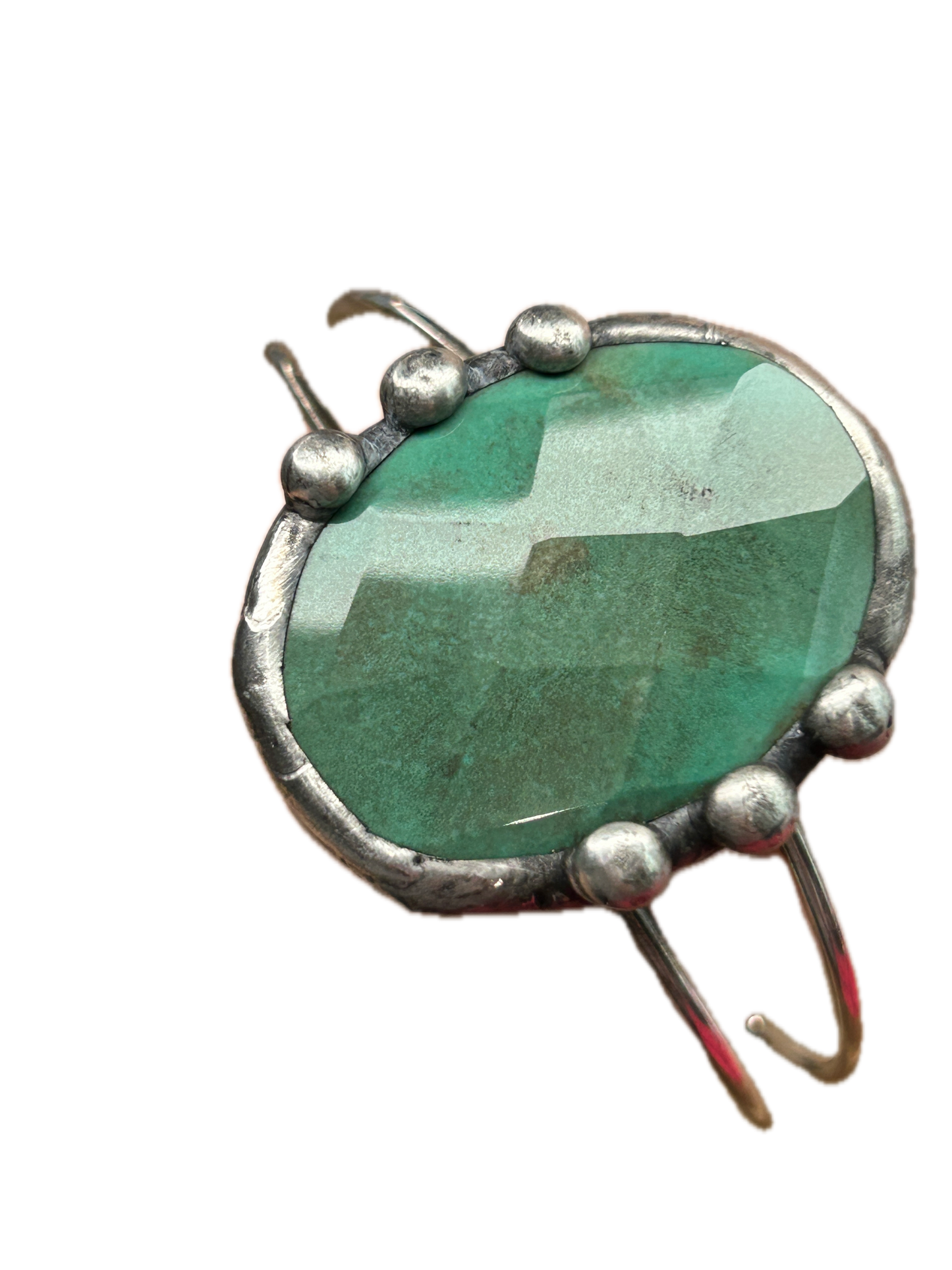 Art By Amy- Soldered Dark Green Cuff