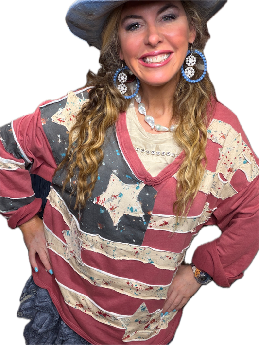 A Rare Bird- Stars and Sweetheart Top