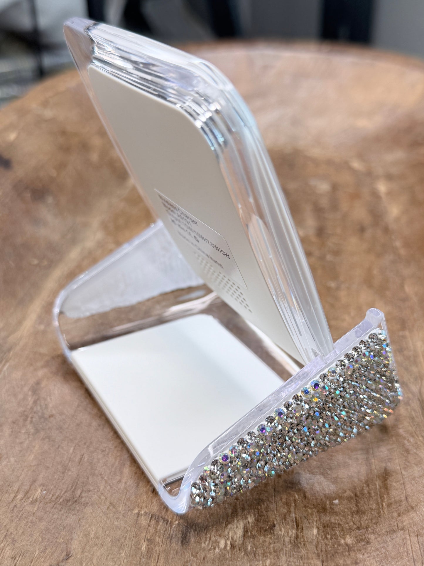 PREORDER Rhinestone Desktop Wireless Charger (Silver) *Final Sale*