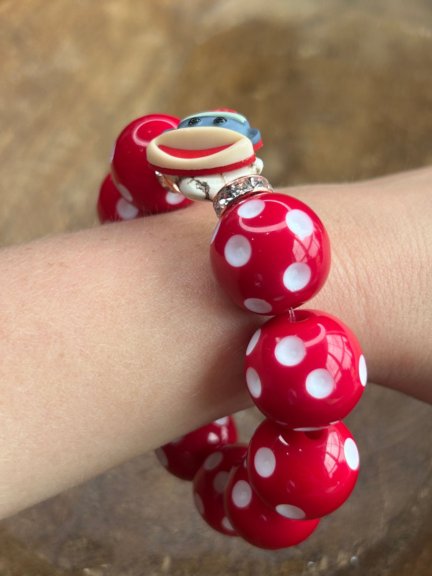 Sweetness Sock Monkey Bracelet  -ERR design