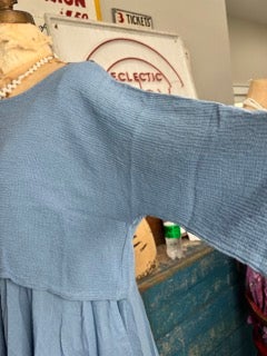 BA- Cropped Cotton Overlay (Blue)