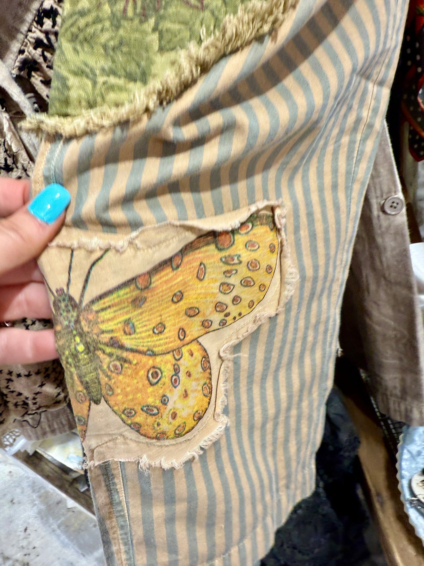 SALE Rare Bird- Butterfly Stripe Pant *Final Sale*
