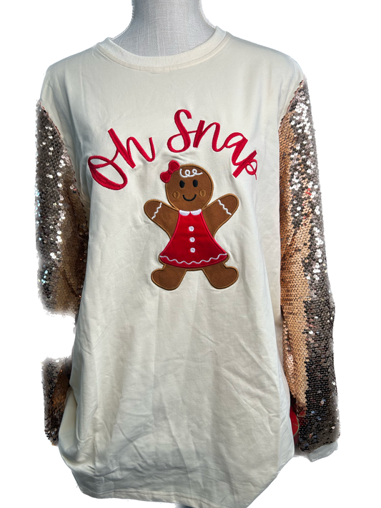 SALE Oh Snap Gingerbread Sweatshirt *Final Sale*