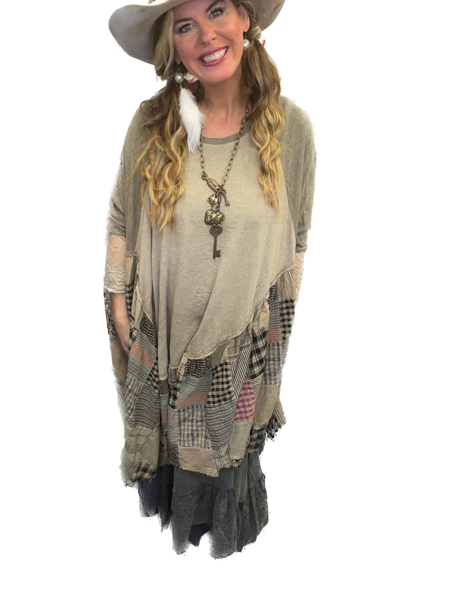 Jaded Gypsy- Willow Song Tunic (Moss) *Final Sale*