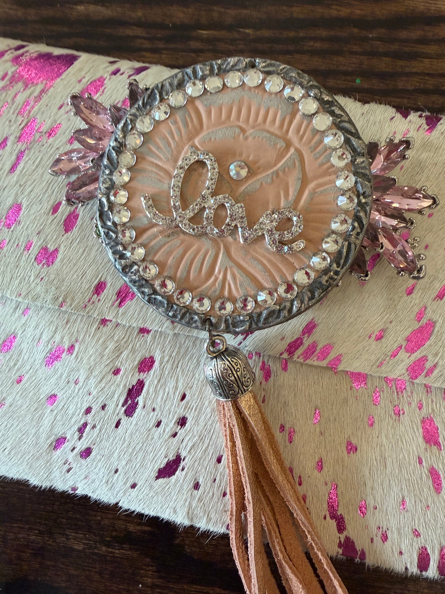 SALE A Rare Bird- Leather Love Clutch