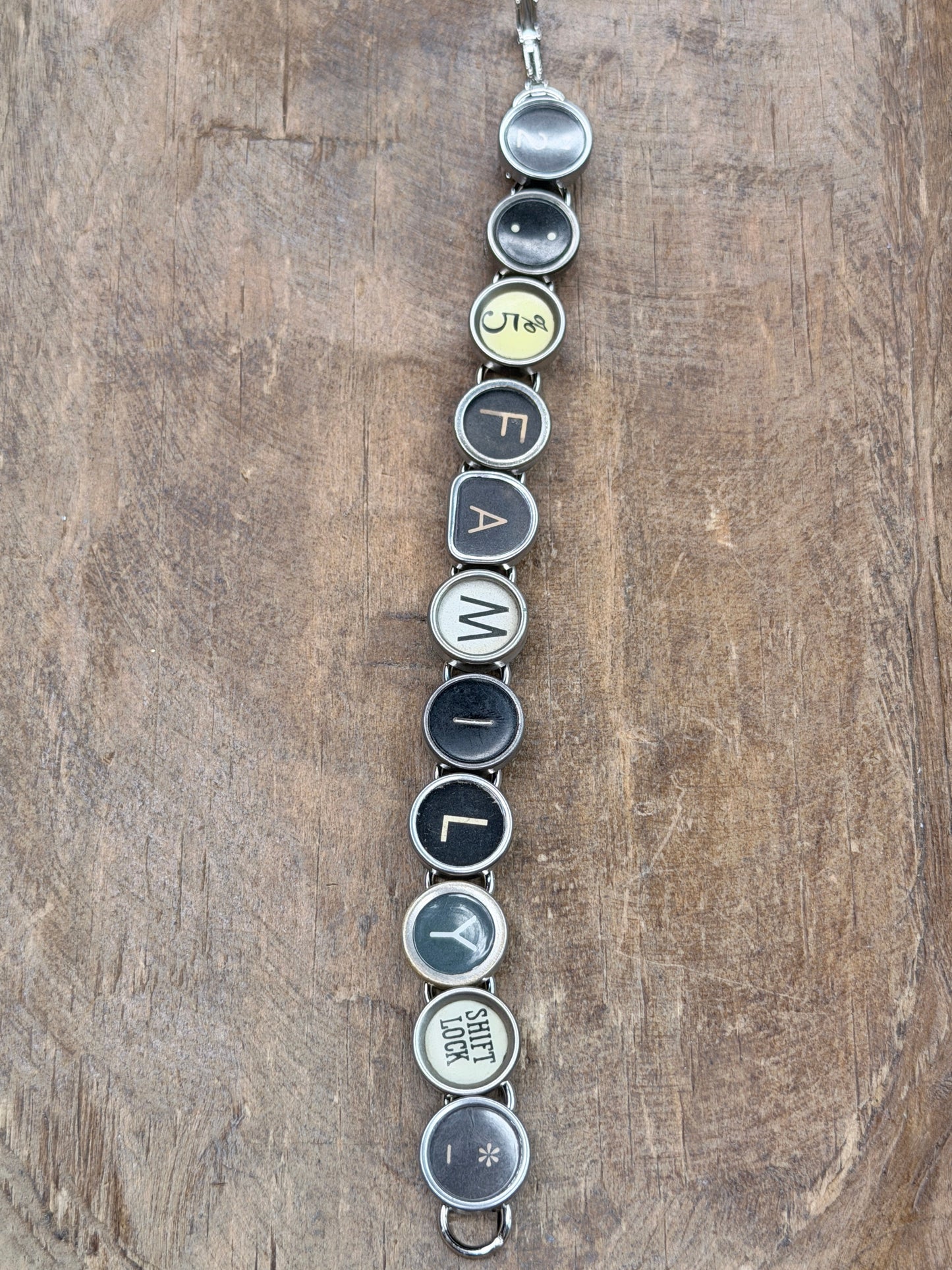 Typewriter Key Bracelet (Family)