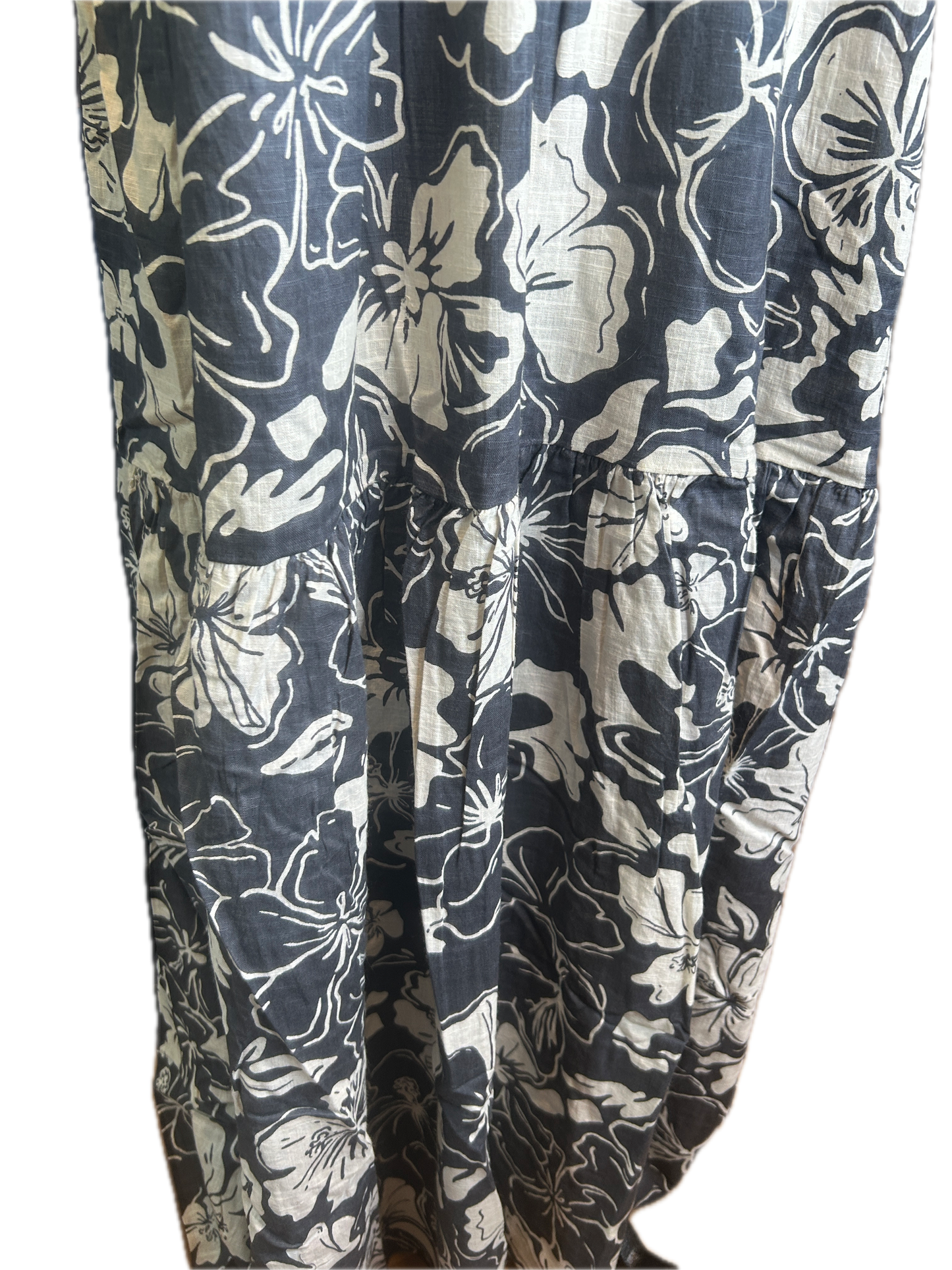 Dolma- Elise Floral Maxi Dress (Black and White) *Final Sale*