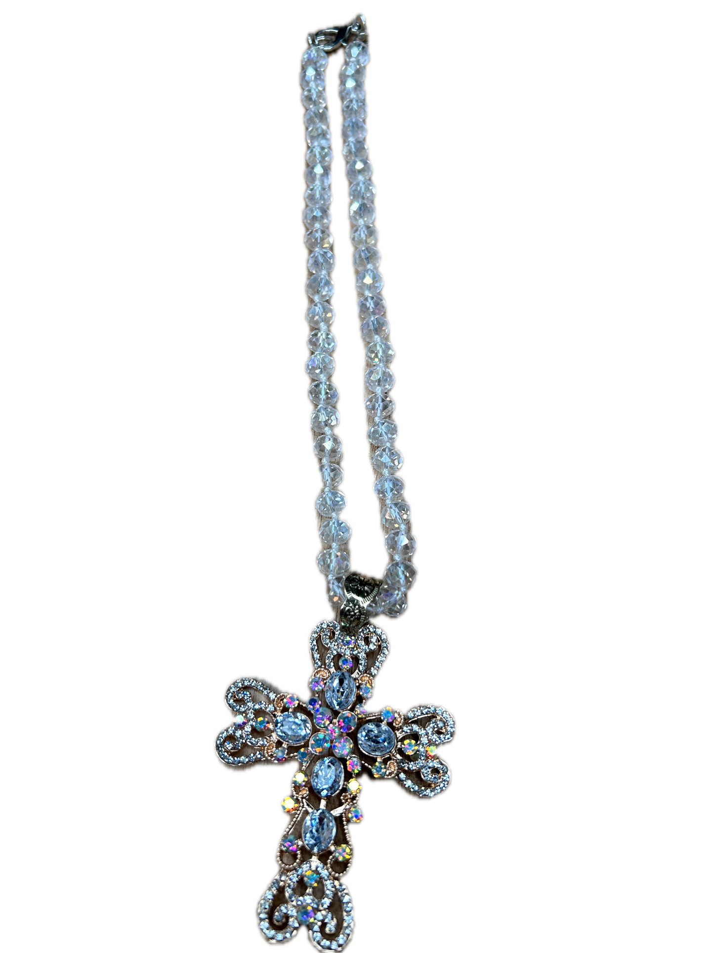 Rhinestone Cross Necklace