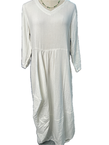 Paper Lace- Long Sleeve Dress (White) *Final Sale*