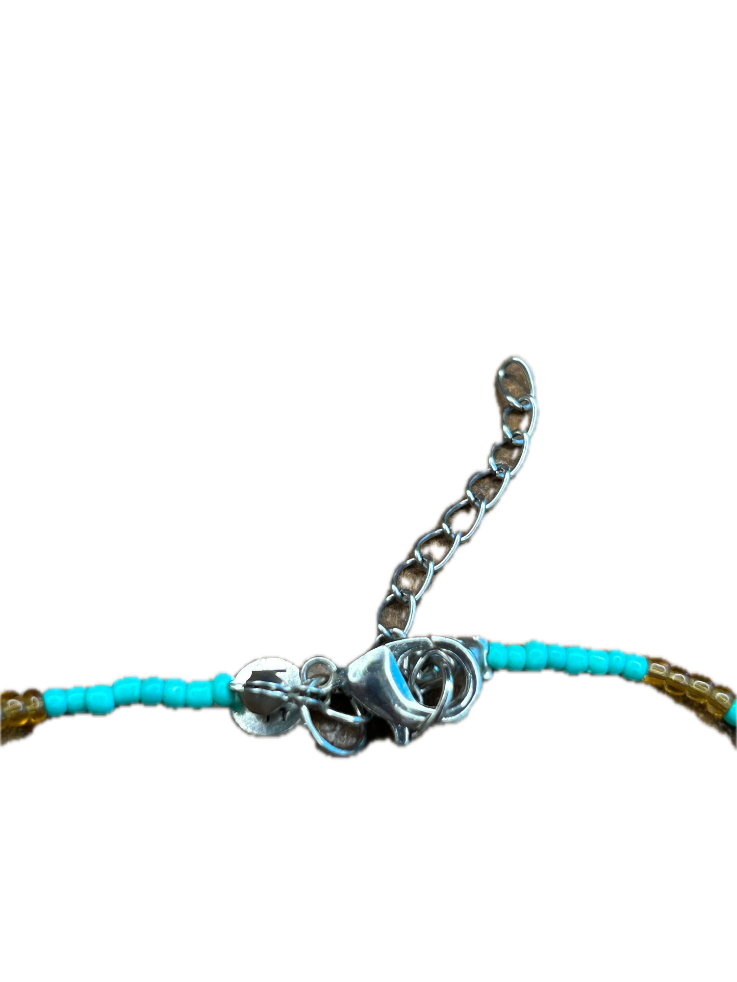 Lost & Found- Long Turquoise Cross Necklace