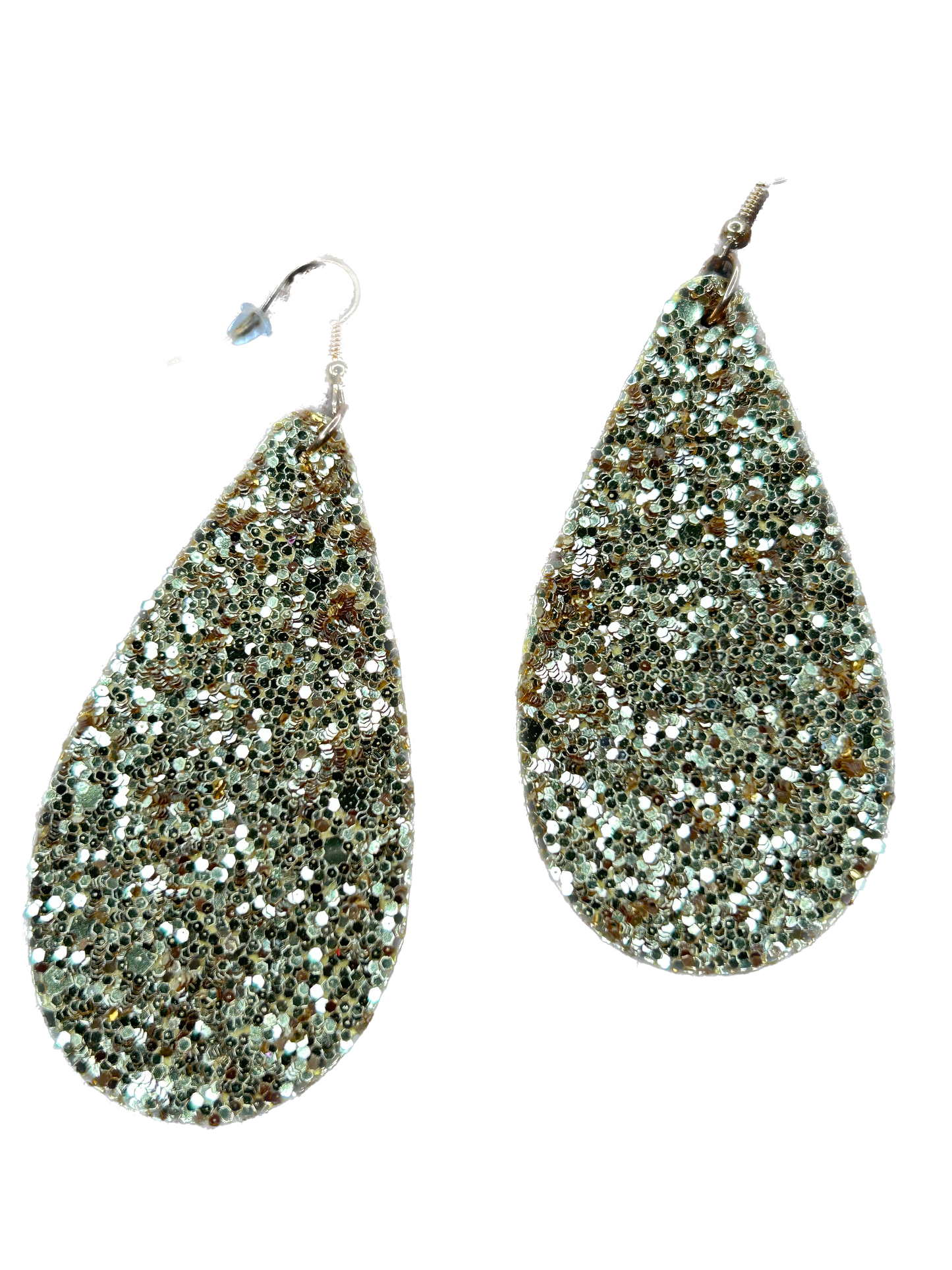 ERR Original - Sparkly Gold Teardrop Earrings