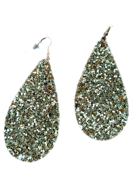 ERR Original - Sparkly Gold Teardrop Earrings