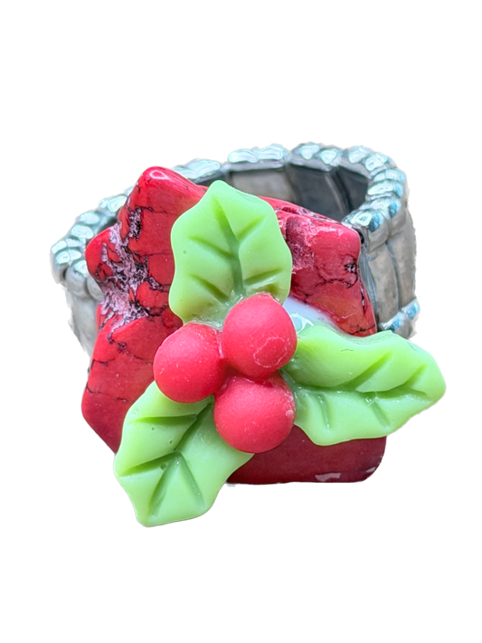 Holly Berry Stretch Ring - ERR ORIGINAL