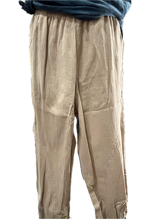 Focus Genie Bottom Pants with Buttons Flax *Final Sale*