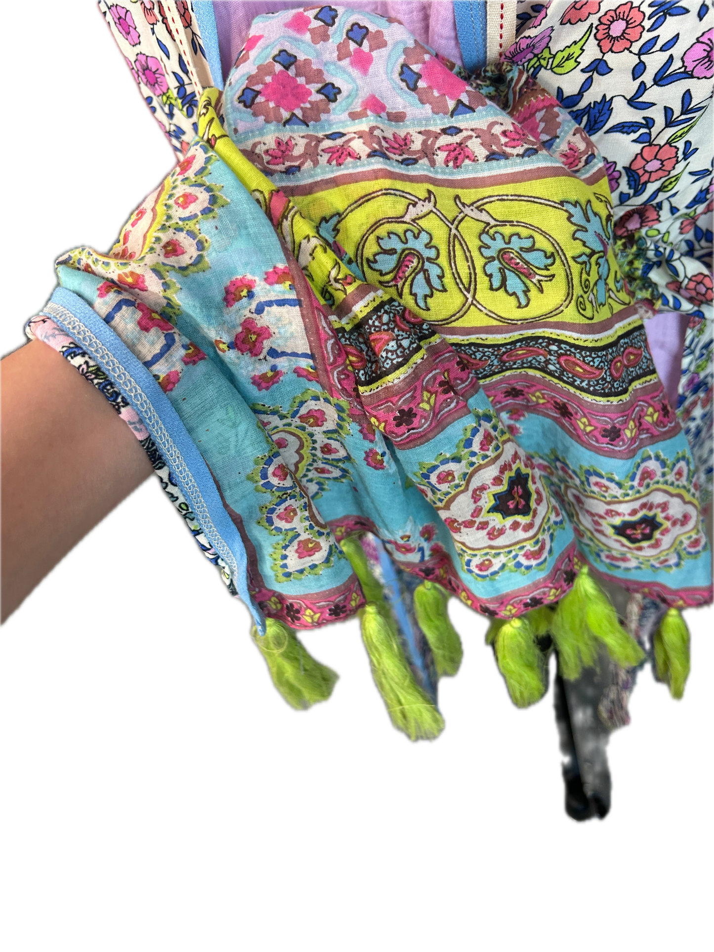 Aratta- Purple and Blue Floral Sleeveless Duster *Final Sale*