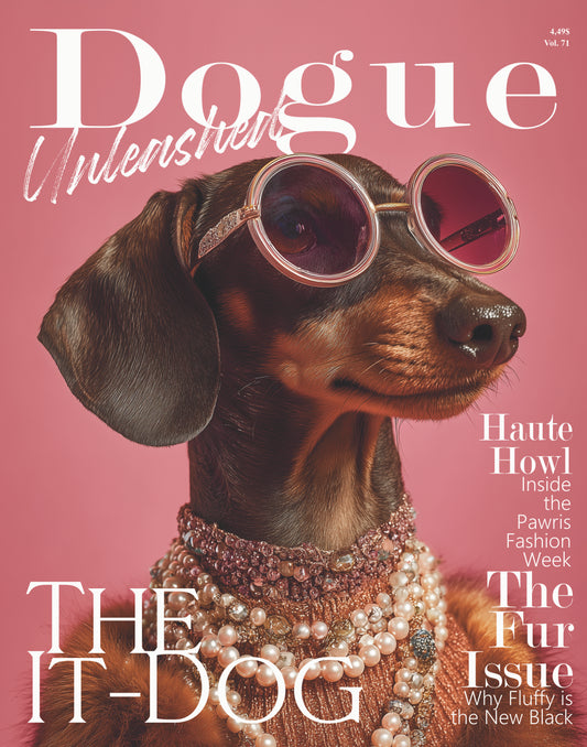 Dogue Unleashed: The It Dog T-Shirt (Christy Cut) (No Bling) - Indigo Blue *Final Sale*