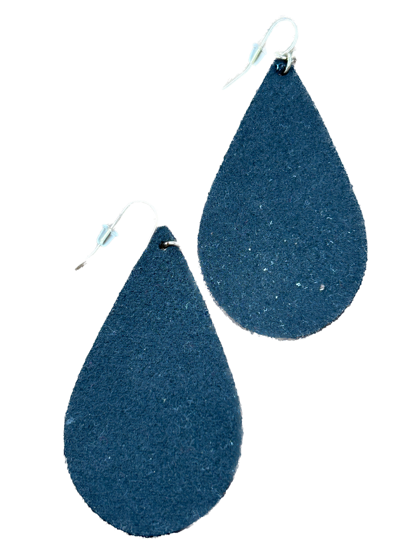 ERR Original - Sparkly Black and Blue Teardrop Earrings
