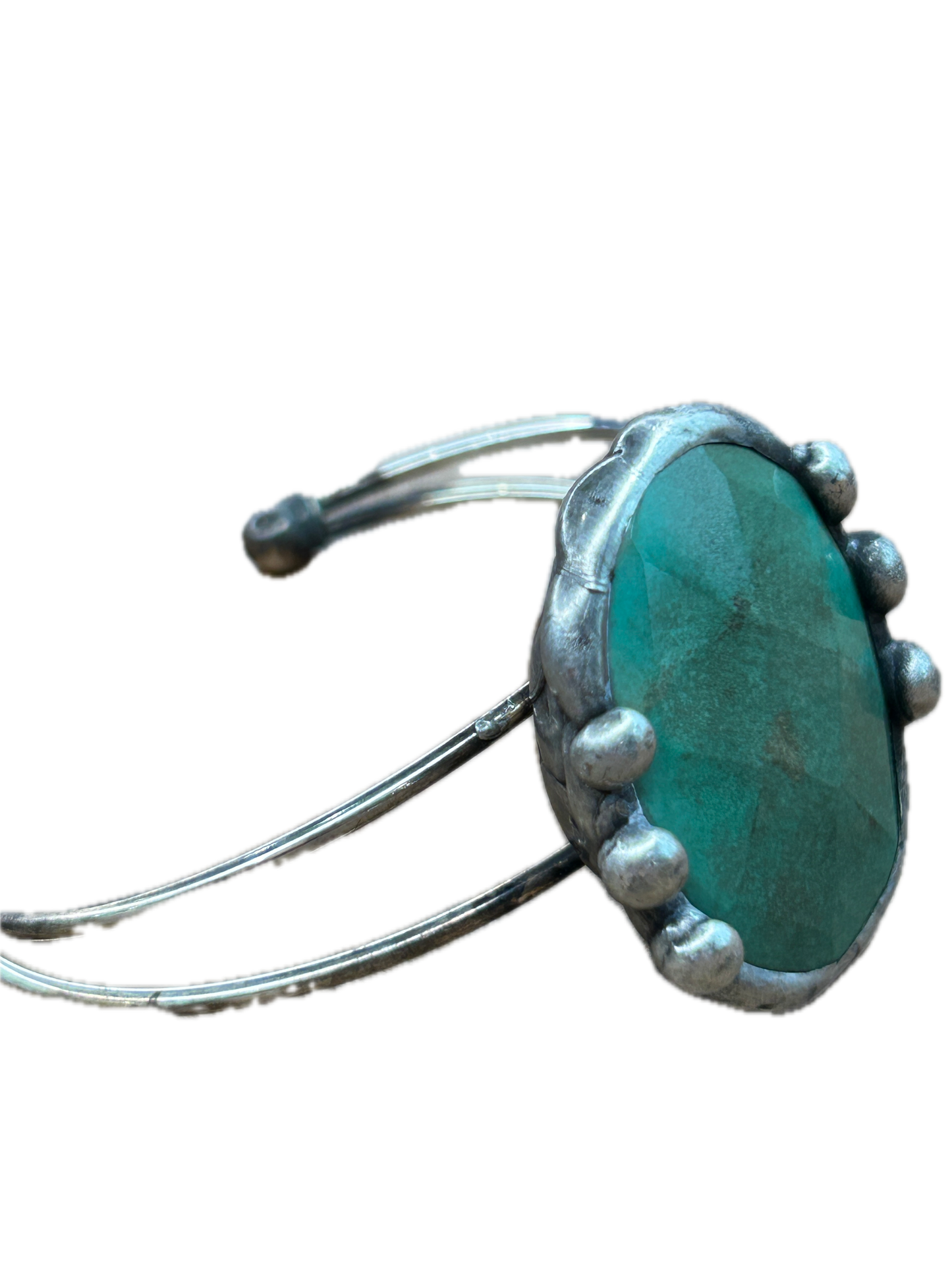 Art By Amy- Soldered Dark Green Cuff