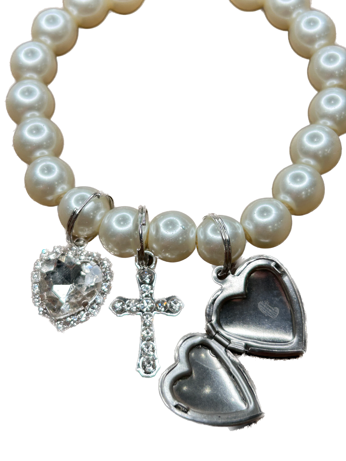 Dainty Heart Locket Charm Bracelet