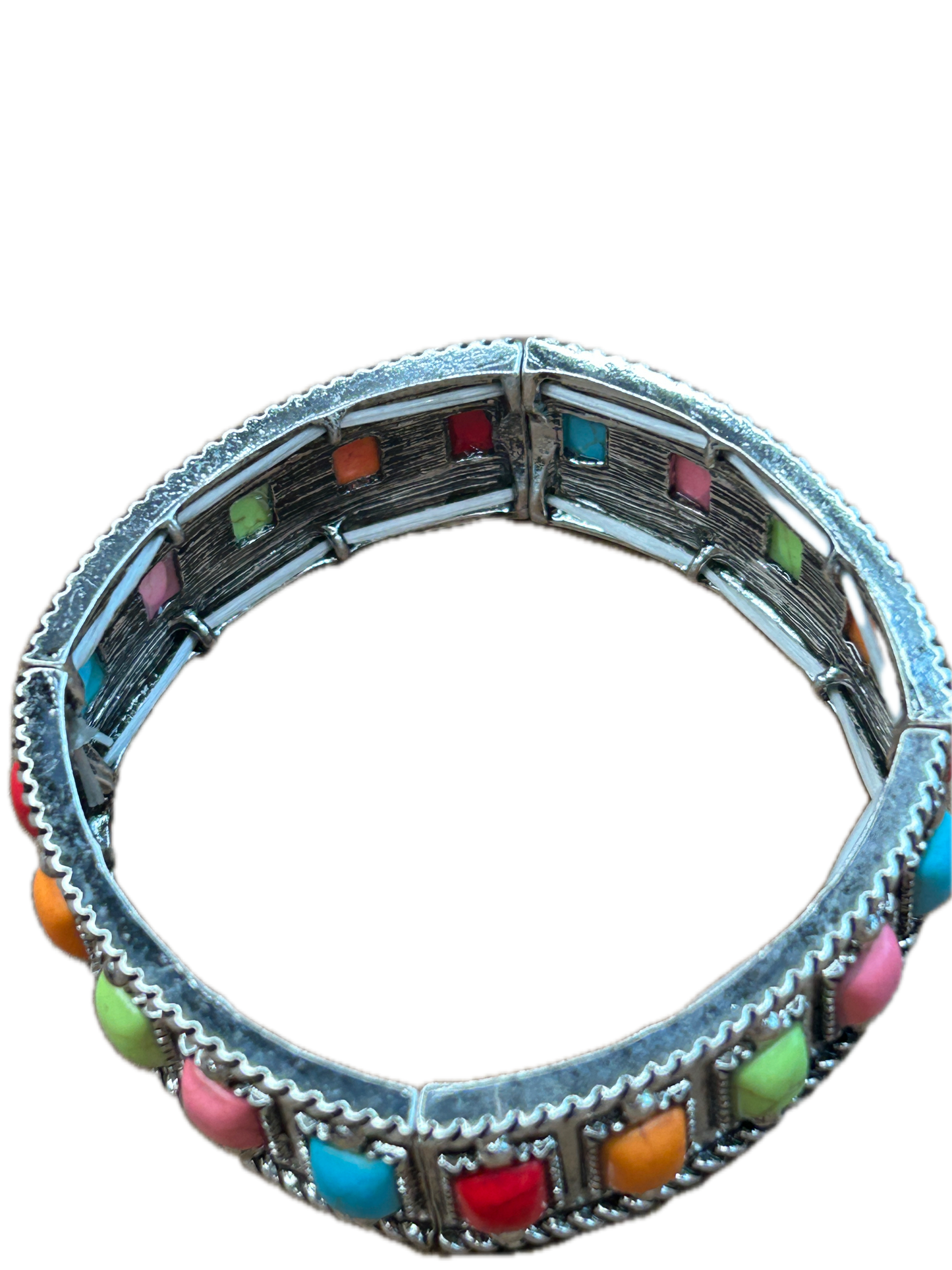 Multi Stone Stretch Bracelet