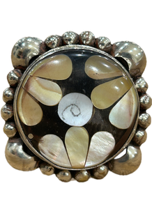Tibetan Silver  Flower Ring