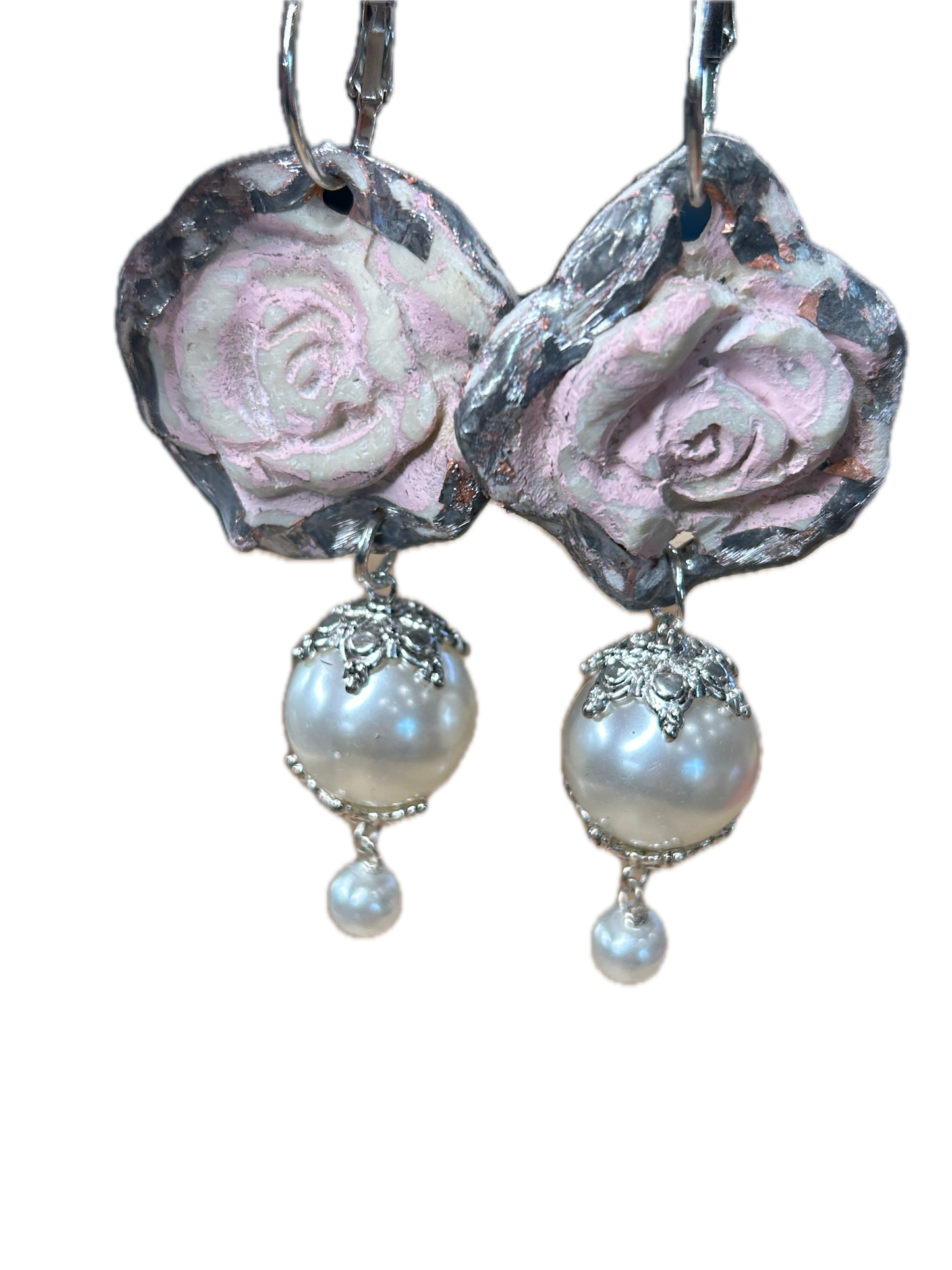 Rare Bird- Clay Rose Earrings