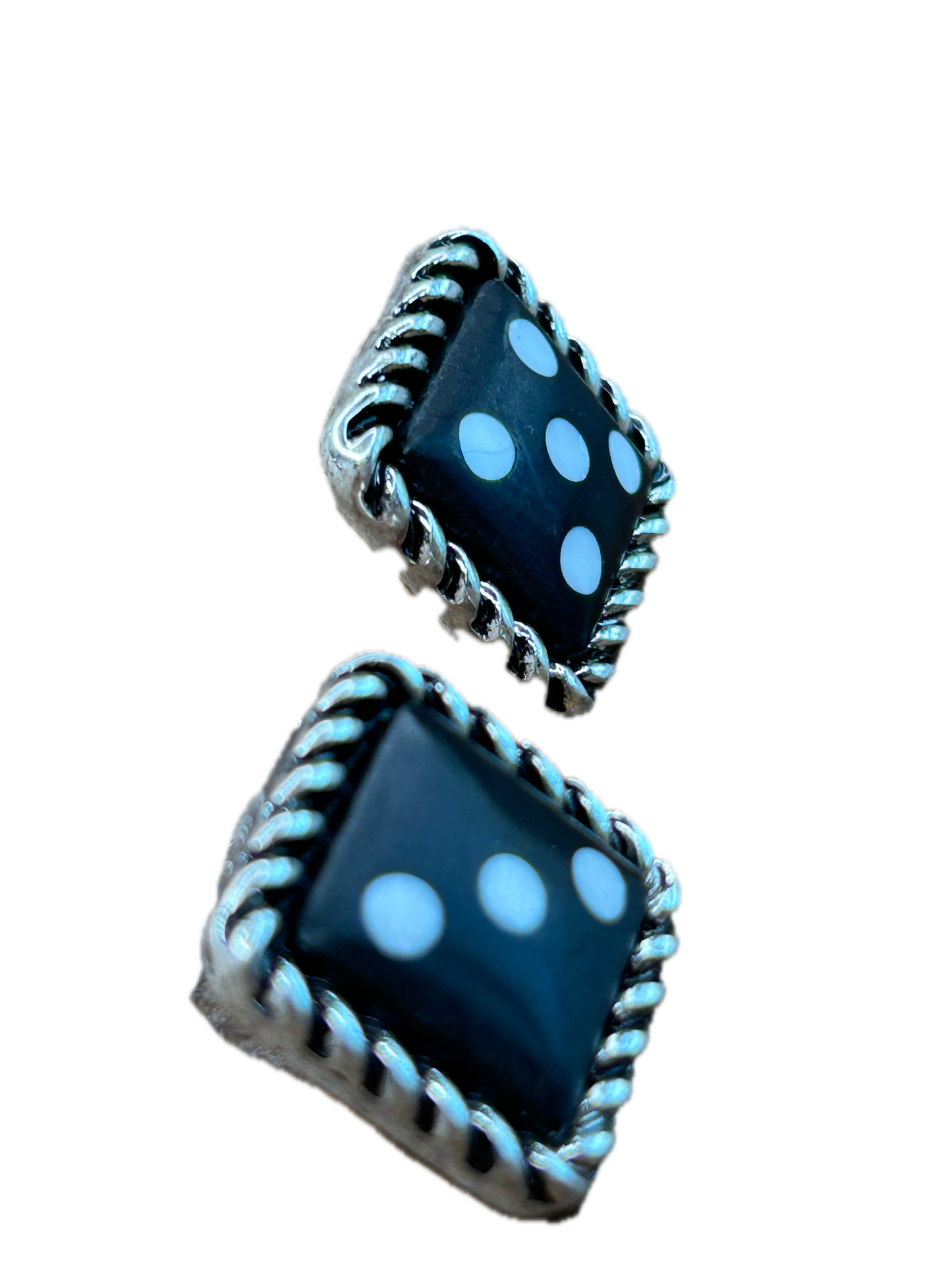 Black Dice Earrings