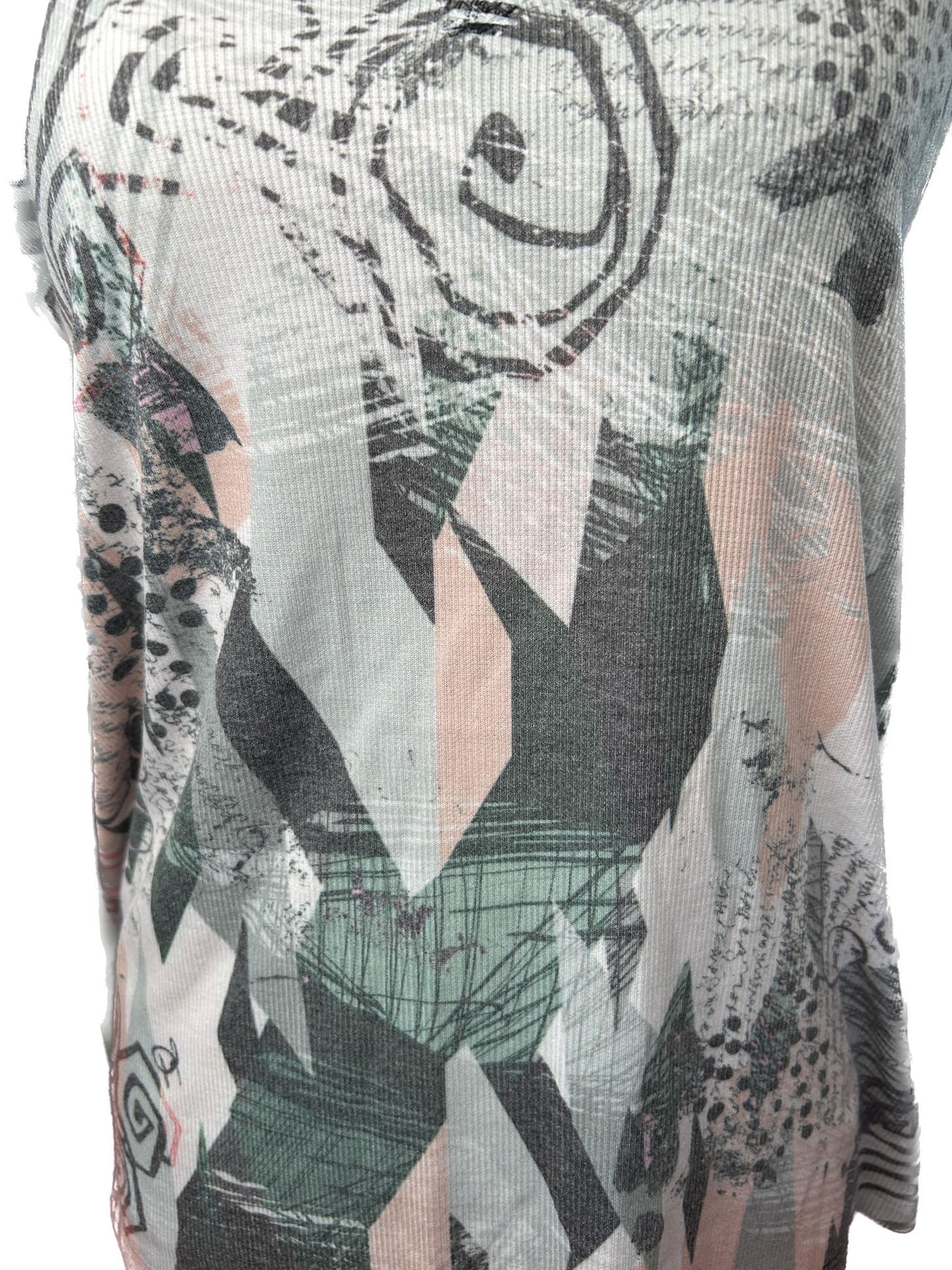 Abstract Ripple Long Sleeve Top *Final Sale*